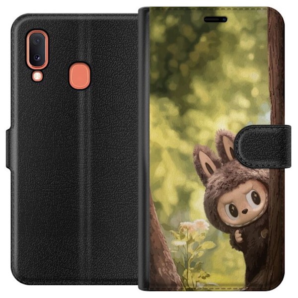 Samsung Galaxy A20e Lompakkokotelo Labubu Graffiti Vibes – K