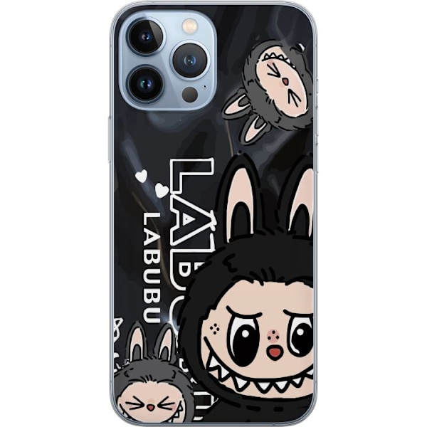 Apple iPhone 13 Pro Max Läpinäkyvä kuori <nl>Labubu Black E