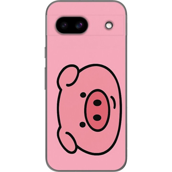 Google Pixel 8a Läpinäkyvä kuori Kawaii Piggy