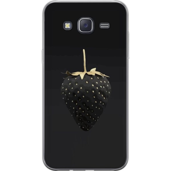 Samsung Galaxy J5 Gennemsigtig cover Luksus Jordbær