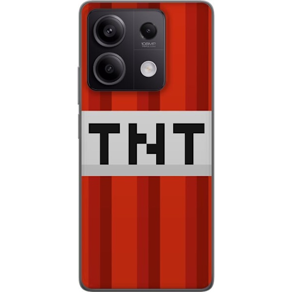 Xiaomi Redmi Note 13 Pro Läpinäkyvä kuori Minecraft TNT