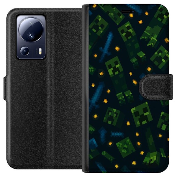 Xiaomi 13 Lite Tegnebogsetui Minecraft Dungeons Mob