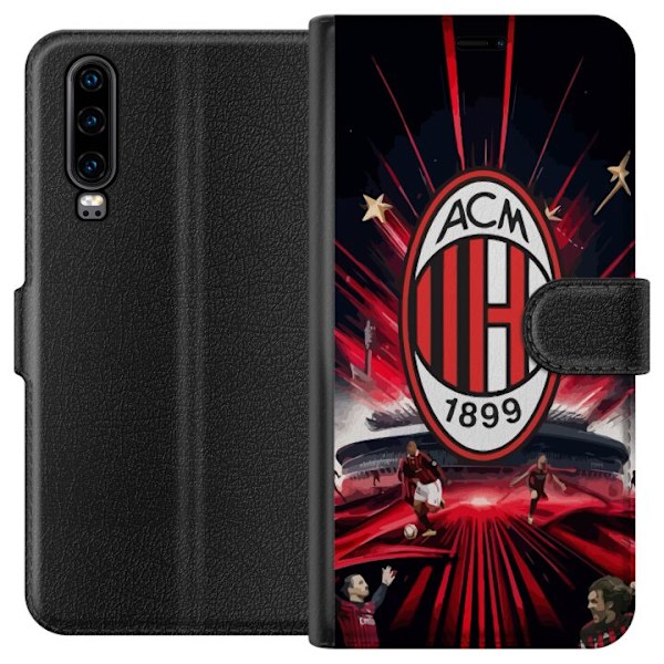 Huawei P30 Lompakkokotelo AC Milan