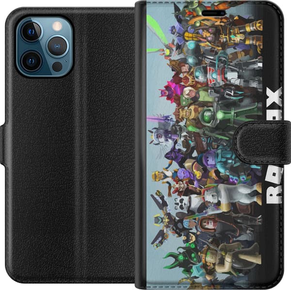 Kompatibel Tegnebogsetui til Apple iPhone 12 Pro Max Roblox-hold