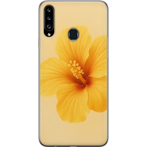 Samsung Galaxy A20s Läpinäkyvä kuori Lemon Zing