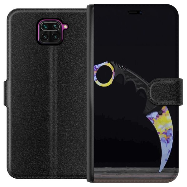 Xiaomi Redmi Note 9 Tegnebogsetui Karambit / Butterfly / M9 Ba