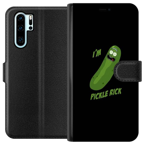 Kompatibel Tegnebogsetui til Huawei P30 Pro I'm Pickle Rick