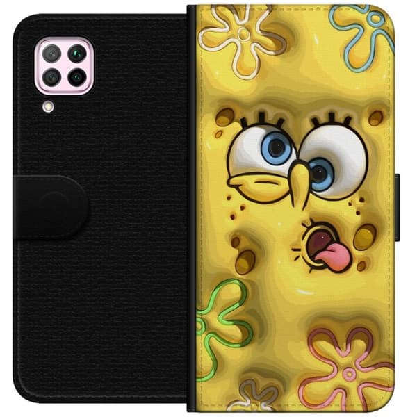 Kompatibelt Lommeboketui til Huawei P40 lite SvampeBob