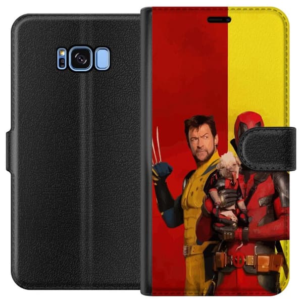 Kompatibelt Plånboksfodral till Samsung Galaxy S8 Deadpool & Wolverine