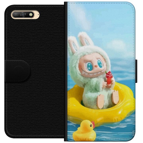 Huawei Y6 (2018) Lompakkokotelo Labubu Stripe Attack - Raidat