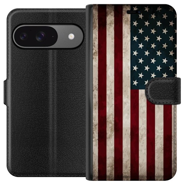 Google Pixel 9 Pro Tegnebogsetui USA Flag