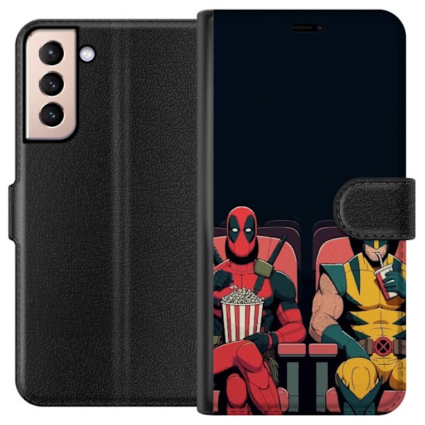 Samsung Galaxy S21 Lompakkokotelo Deadpool & Wolverine