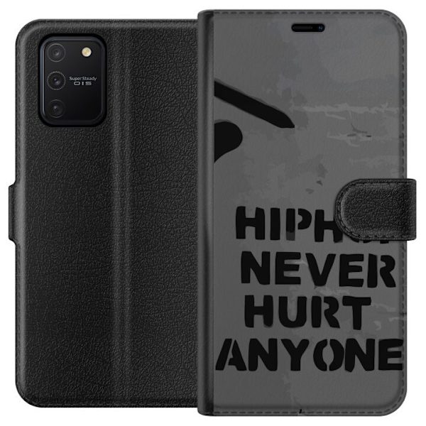Samsung Galaxy S10 Lite Tegnebogsetui Hip Hop Gør Aldrig Ondt for Nogen Citat Streetwear Musik Livsstil Grafisk Tekst Motiv Populær Kultur