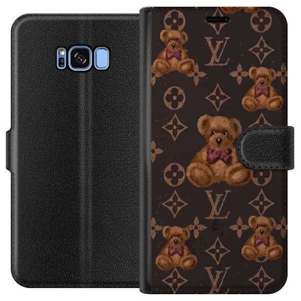 Samsung Galaxy S8 Tegnebogsetui Louis Vuitton Teddybjørn Mønster Luksus Mode Design Populært Motiv Mode Trend Luksuriøse Accessories