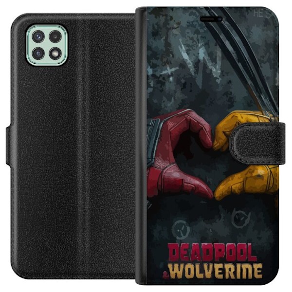 Samsung Galaxy A22 5G Tegnebogsetui Wolverine Deadpool