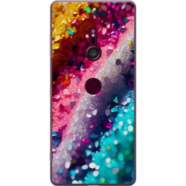 Sony Xperia XZ3 Gennemsigtig cover Glitter