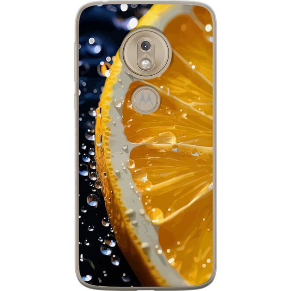 Motorola Moto G7 Play Genomskinligt Skal Apelsin