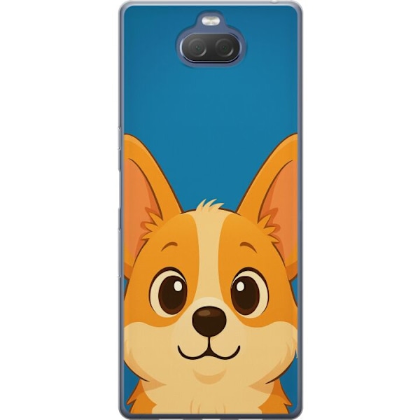 Sony Xperia 10 Plus Gennemsigtig cover Hello Corgi