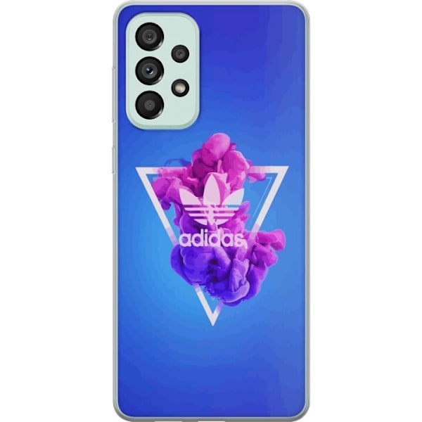 Samsung Galaxy A73 5G Gennemsigtig cover Adidas-inspireret bl