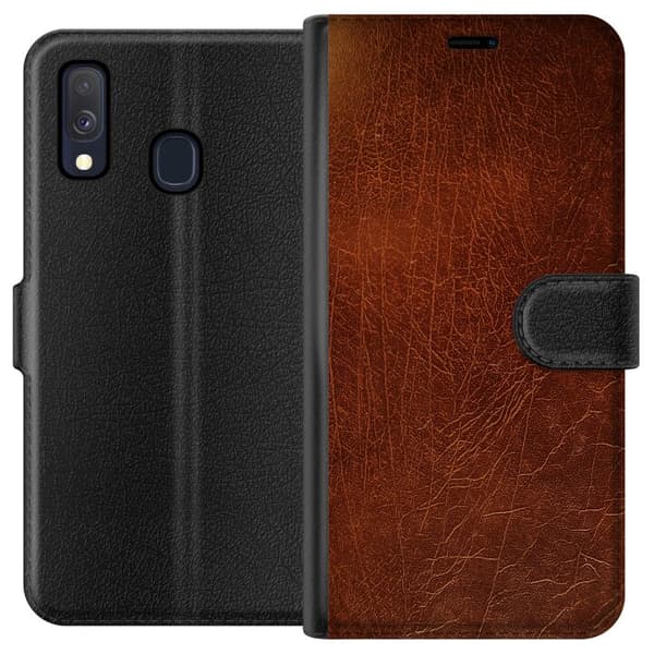 Kompatibelt Plånboksfodral till Samsung Galaxy A40 Leather