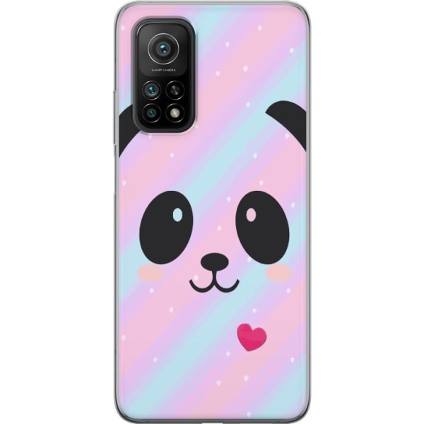 Xiaomi Mi 10T 5G Läpinäkyvä kuori Sateenkaari Panda