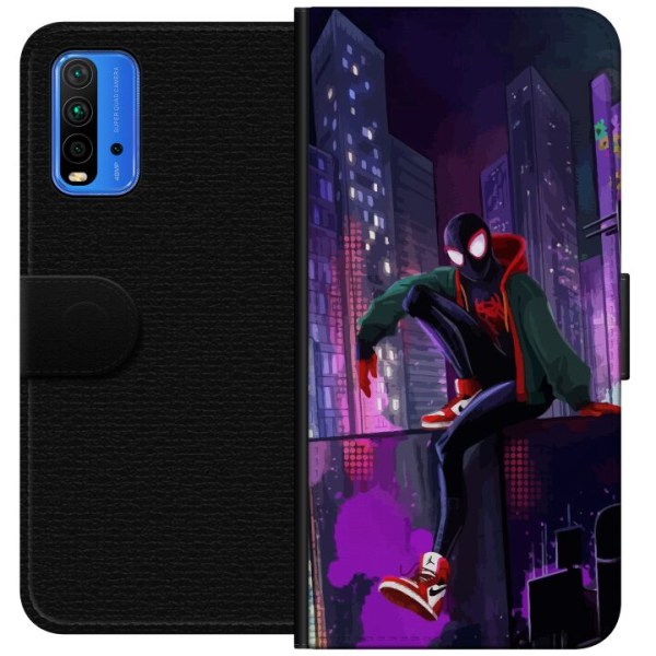 Xiaomi Redmi Note 9 4G Plånboksfodral Fortnite - Spider-Man
