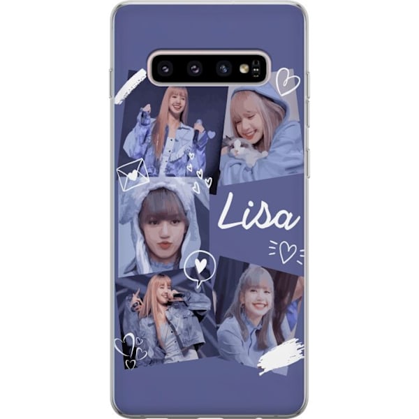 Samsung Galaxy S10+ Läpinäkyvä kuori Lisa Blackpink – Aesthetic K-pop Queen