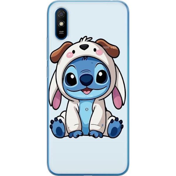 Xiaomi Redmi 9A Gennemsigtig cover Stitch Hundekostume Lilo & Stitch Disney Sjovt Design Blå Udlænding Tegneseriekarakter Populær Børne Disney Fil