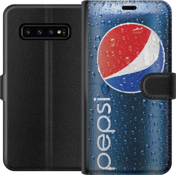 Kompatibelt Plånboksfodral till Samsung Galaxy S10 Pepsi