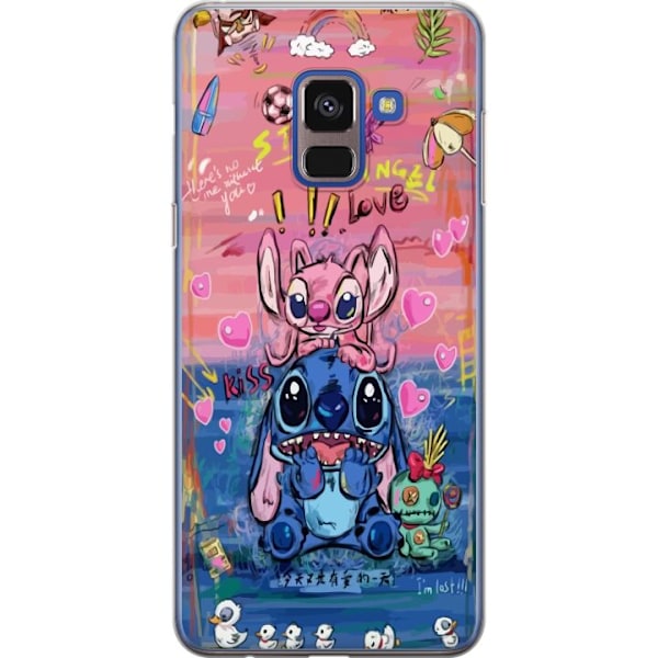 Samsung Galaxy A8 (2018) Gennemsigtig cover Stitch kunst