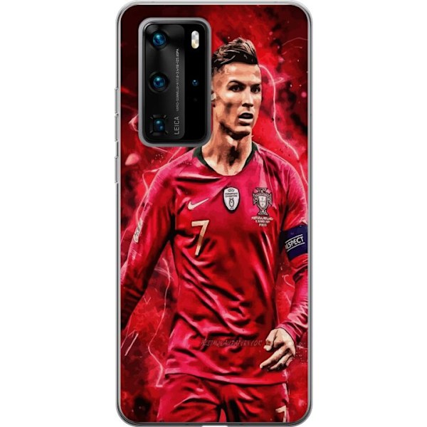 Huawei P40 Pro Genomskinligt Skal Ronaldo Skills – CR7 Design för Äkta Supporters