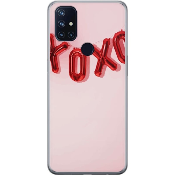 OnePlus Nord N10 5G Gennemsigtig cover Valentinsdag XOXO