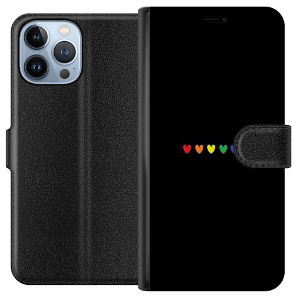 Apple iPhone 13 Pro Max Tegnebogsetui Stolt Hjerter