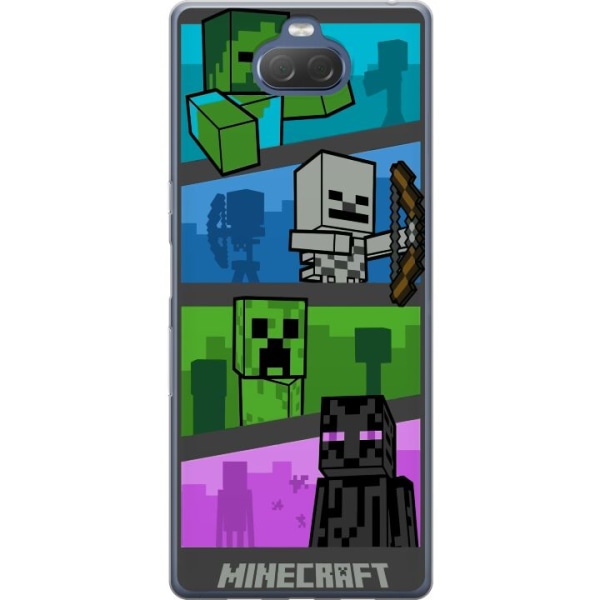 Sony Xperia 10 Plus Gennemsigtig cover Minecraft