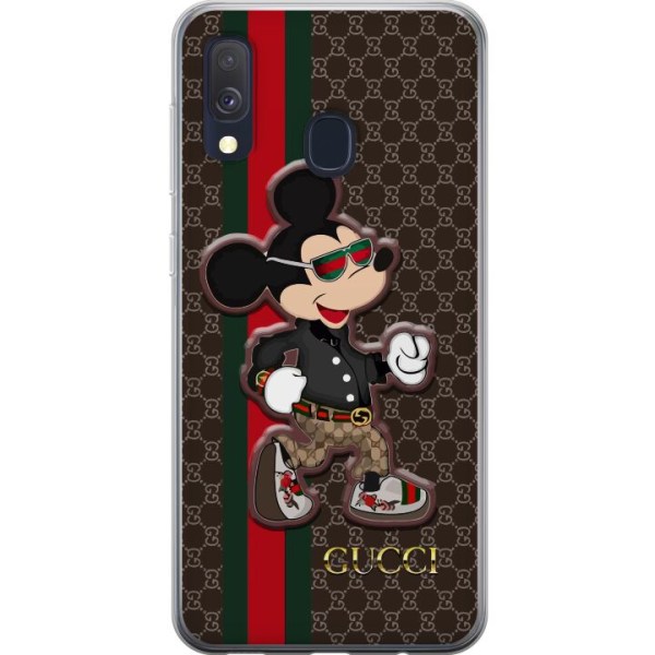 Samsung Galaxy A40 Gennemsigtig cover Mickey Mouse