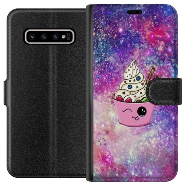 Kompatibelt Lommeboketui til Samsung Galaxy S10+ Kake Rom