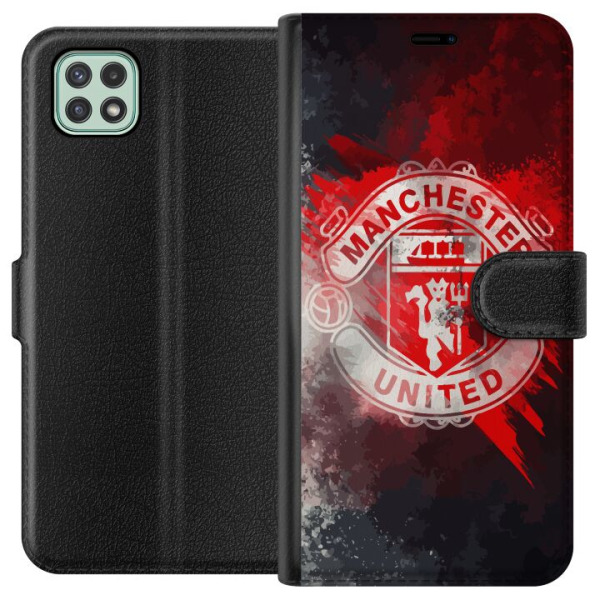 Samsung Galaxy A22 5G Tegnebogsetui Manchester United FC