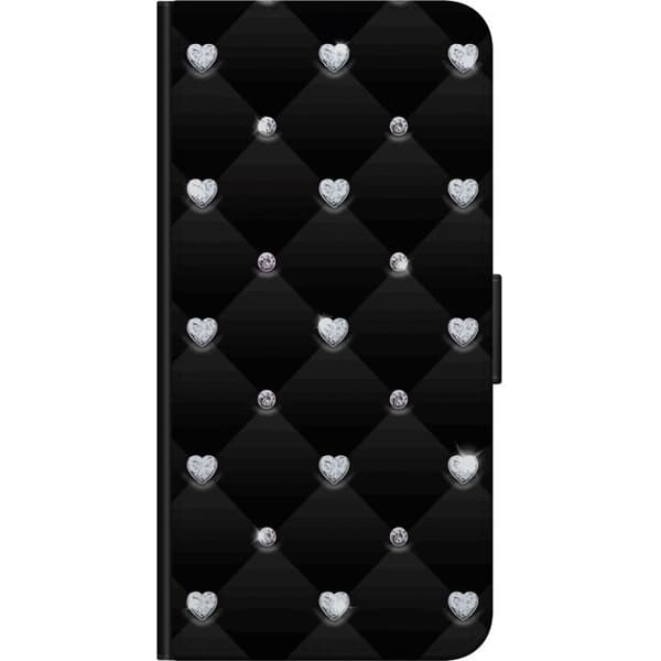 Yhteensopiva Lompakkokotelo OnePlus 9 Pro Timantti Sydän