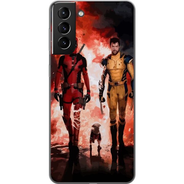 Samsung Galaxy S21+ 5G Gjennomsiktig deksel Wolverine Deadpool