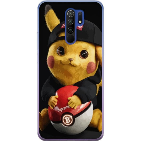 Xiaomi Redmi 9 Gennemsigtig cover Pikachu Supreme