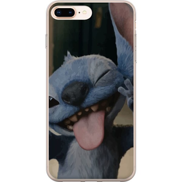 Apple iPhone 7 Plus Läpinäkyvä kuori Stitch Söpö Alien - Sininen Suosikki Ulkoavaruudesta