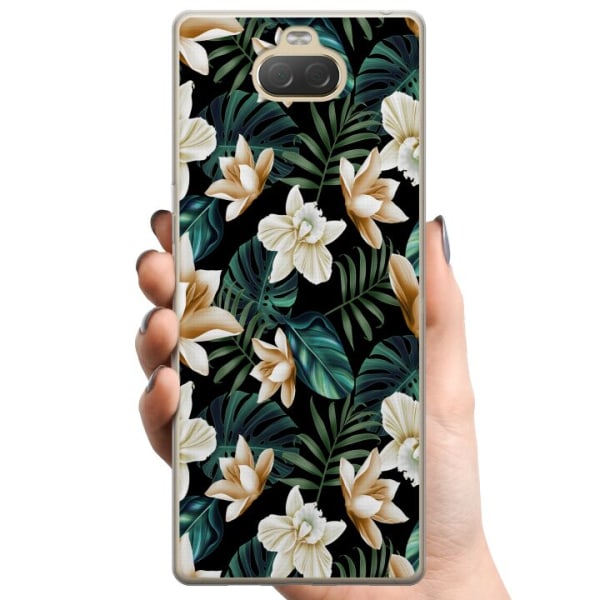 Sony Xperia 10 Plus TPU Mobilcover Blomster