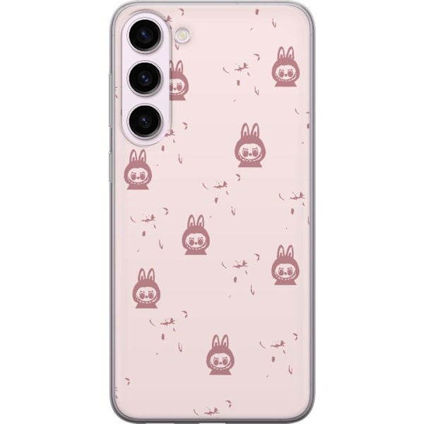 Samsung Galaxy S23+ Läpinäkyvä kuori Labubu Neon Pop - Neonvärinen pop art hirviö