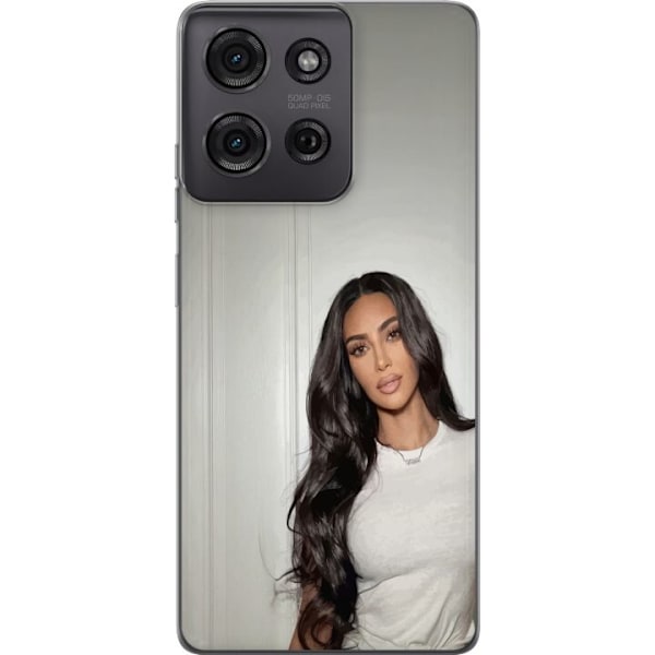 Motorola Moto G75 Läpinäkyvä kuori Kim Kardashian – Iconic Style Collection