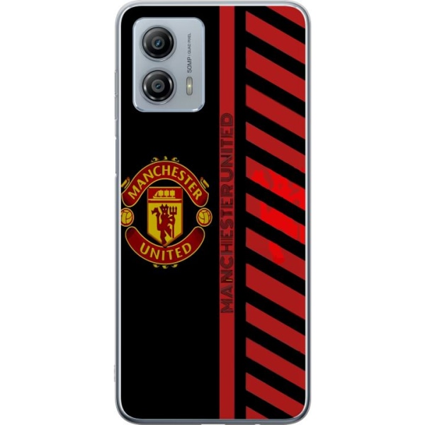 Motorola Moto G53 Gennemsigtig cover Manchester United