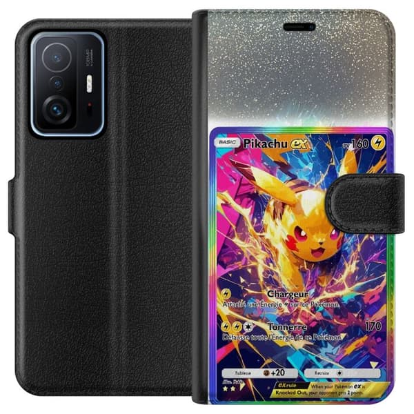 Kompatibel Tegnebogsetui til Xiaomi 11T Pikachu gul