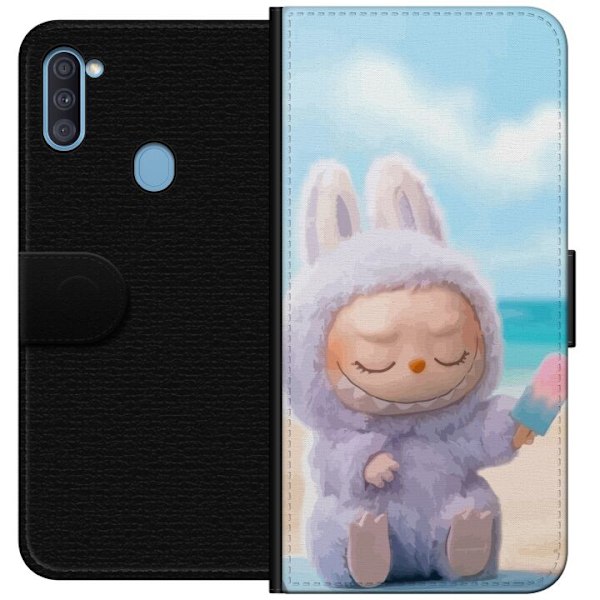 Samsung Galaxy A11 Lompakkokotelo Labubu Vaaleanpunainen Tunne