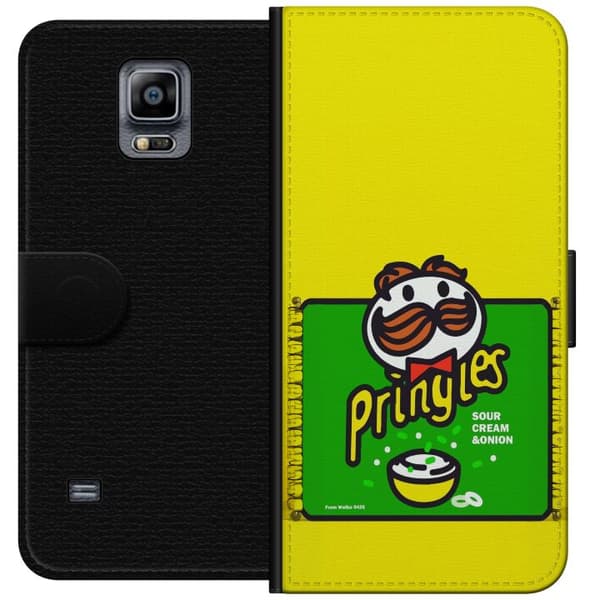 Kompatibel Tegnebogsetui til Samsung Galaxy Note 4 Pringles gul