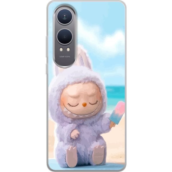 OnePlus Nord CE4 Lite Läpinäkyvä kuori Labubu Vaaleanpunainen Tunnelma