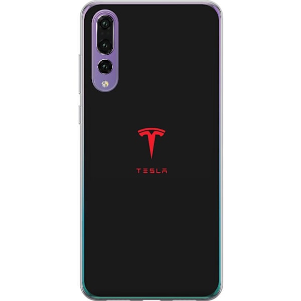 Huawei P20 Pro Genomskinligt Skal Tesla